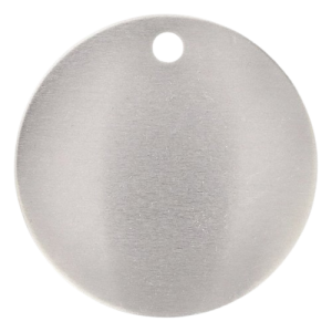 1" Tag Round – Stainless Steel